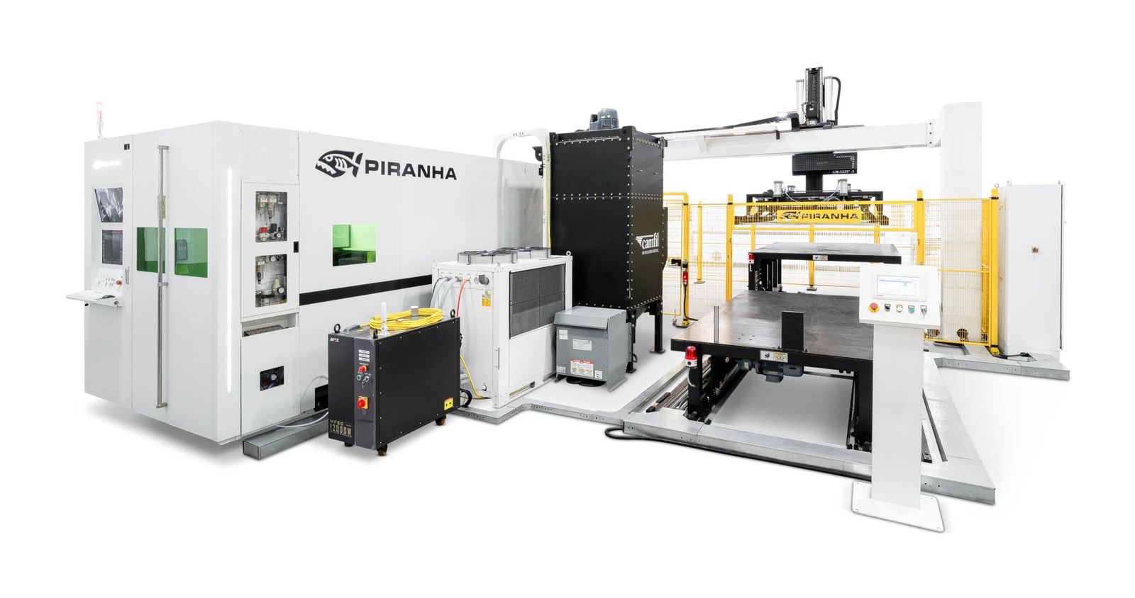 Piranha fiber LASER with automated sheet loading